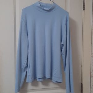 Mock turtleneck long sleeve top